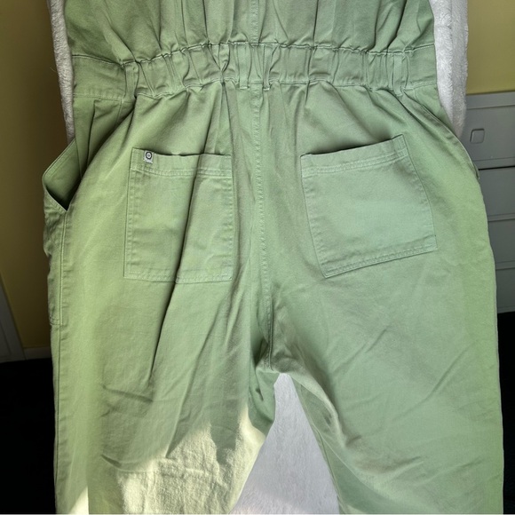 Big Bud Press Sage Green Unisex Jumpsuit Coverall Short Sleeve 3XL Wide Leg Boho - Picture 9 of 11
